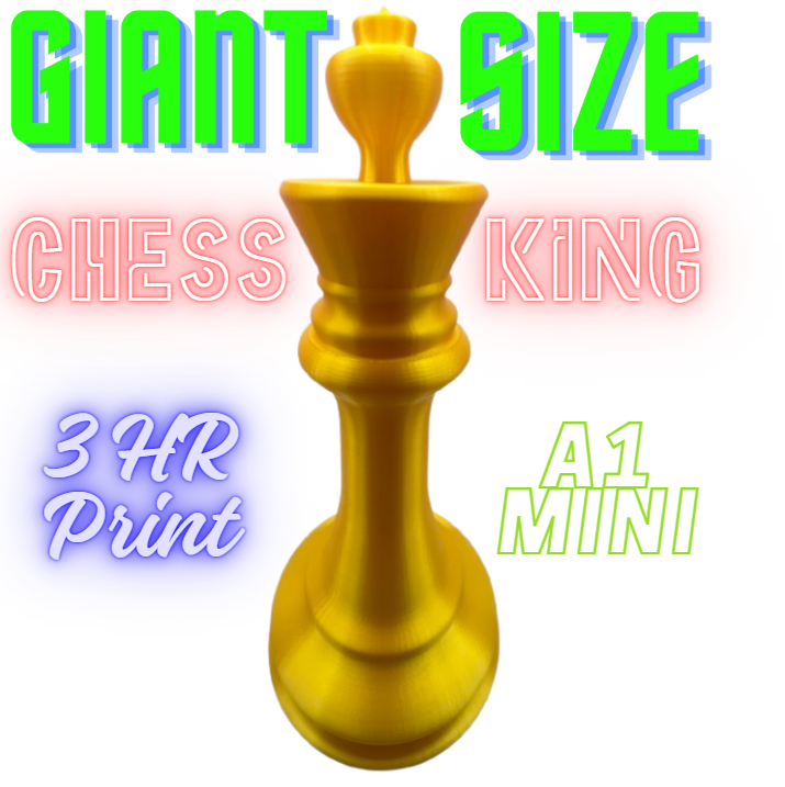 Large chess piece model